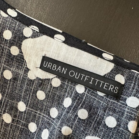 URBAN OUTFITTERS Cap Sleeve Wrap Front Floral Jocelyn Mini Dress - size small - Picture 5 of 9